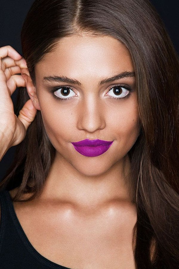 How to Apply Liquid Matte Lipstick model