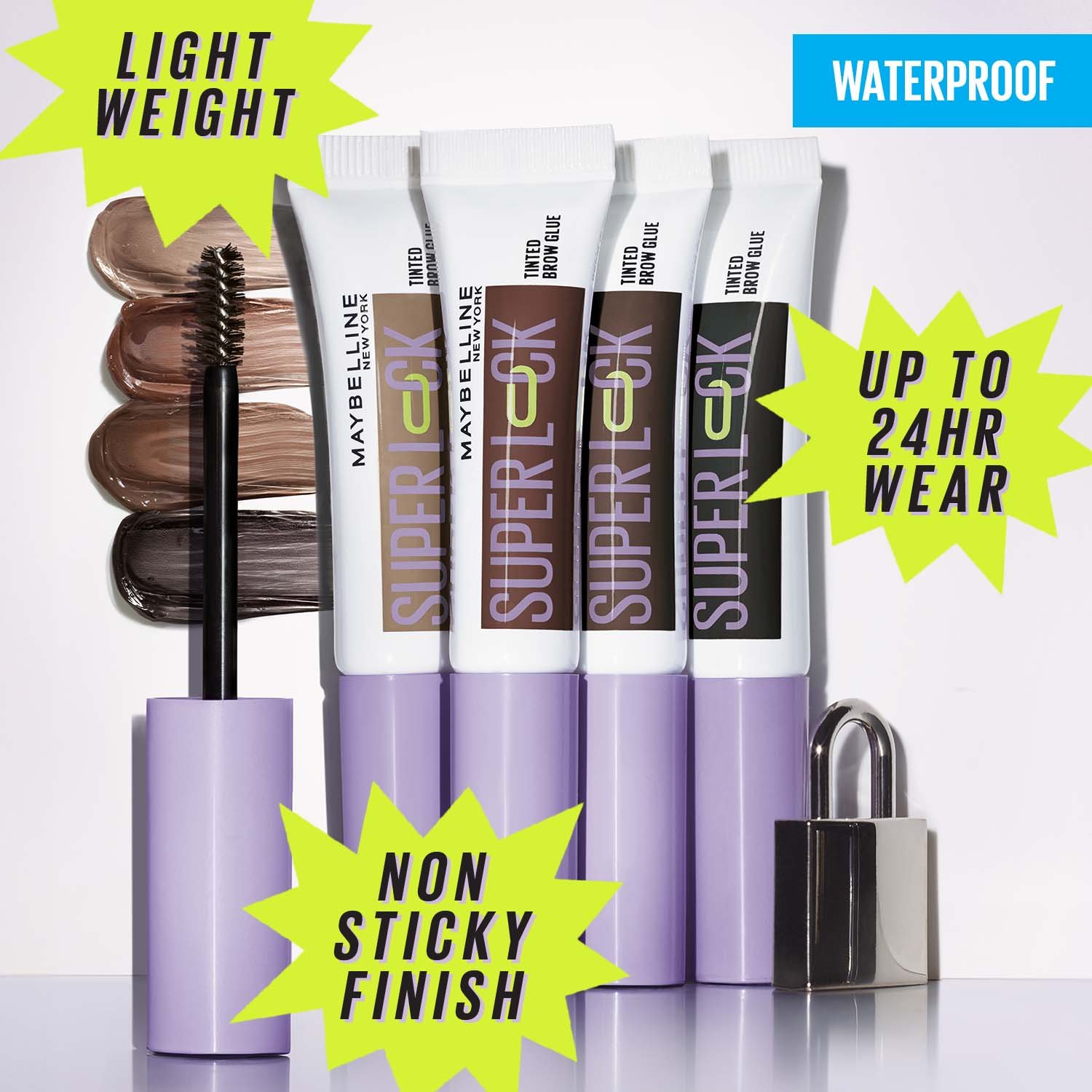 Super Lock Brow Glue: Clear & Tinted Brow Gel - Maybelline