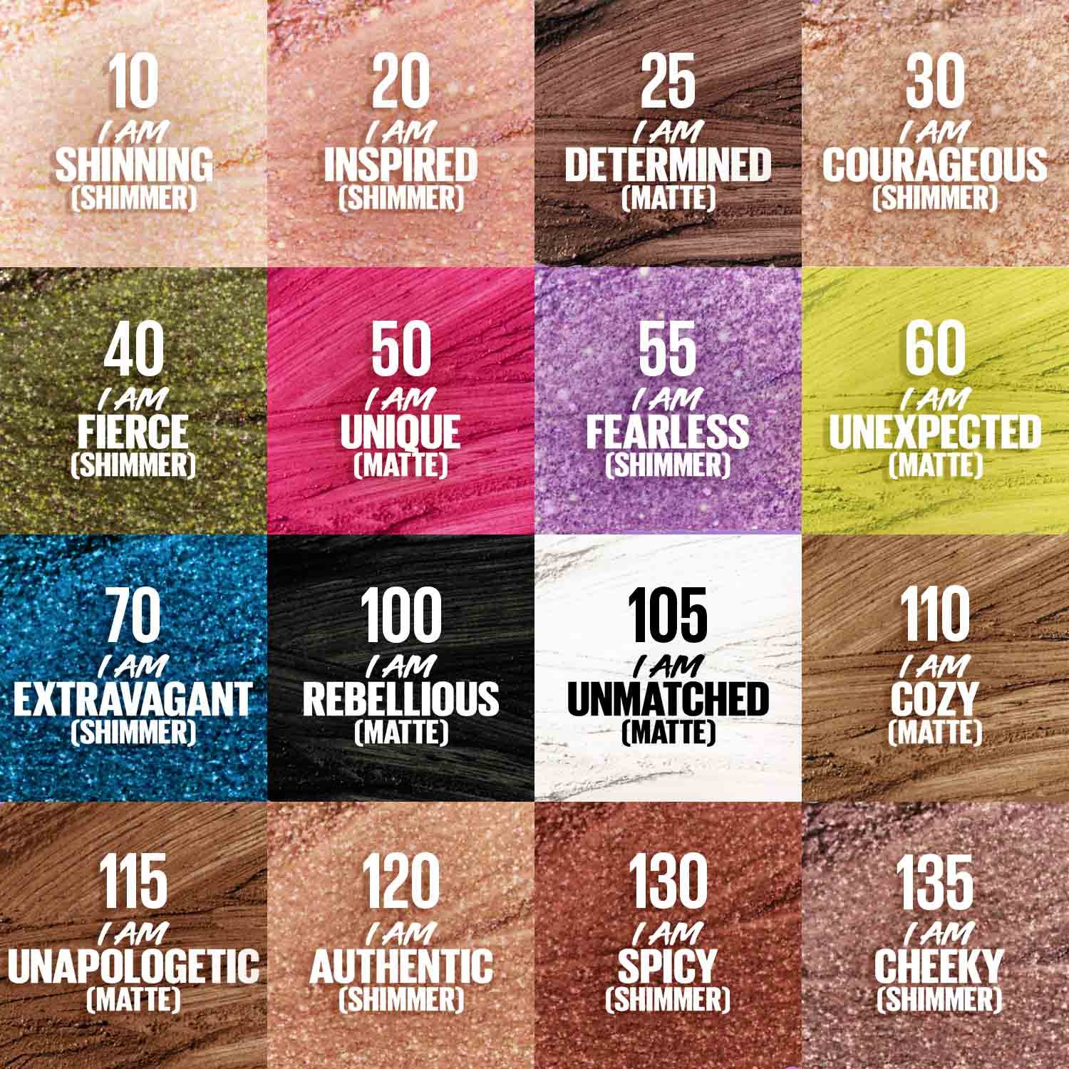 MNY Eye Shadow Color Tattoo Eye Stix Spiced ATF Shade Range v3