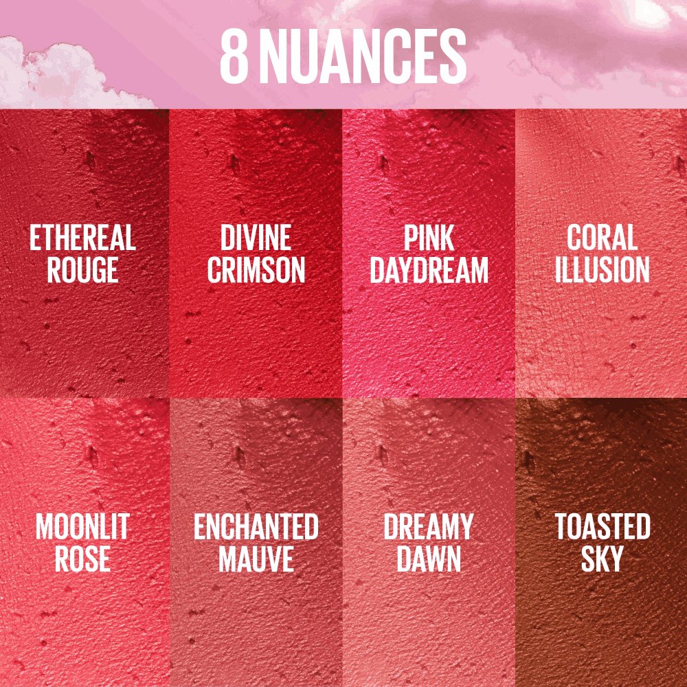 MNY Lip Cloudtopia ATF Shade Guide FR