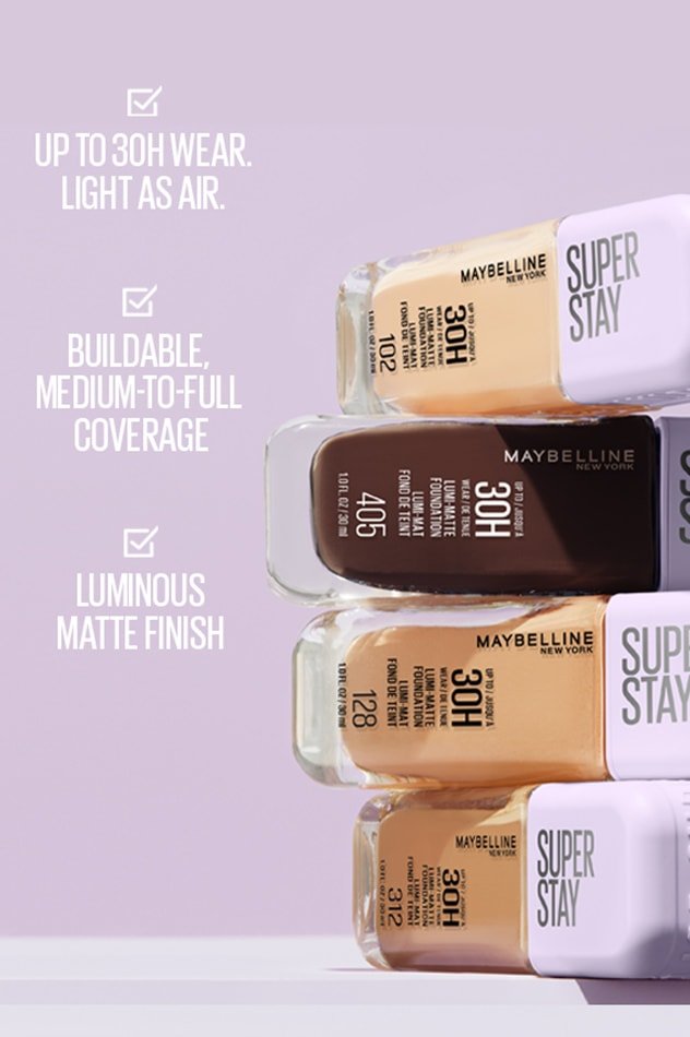 Super Stay Up to 30HR Lumi Matte Foundation - Maybelline
