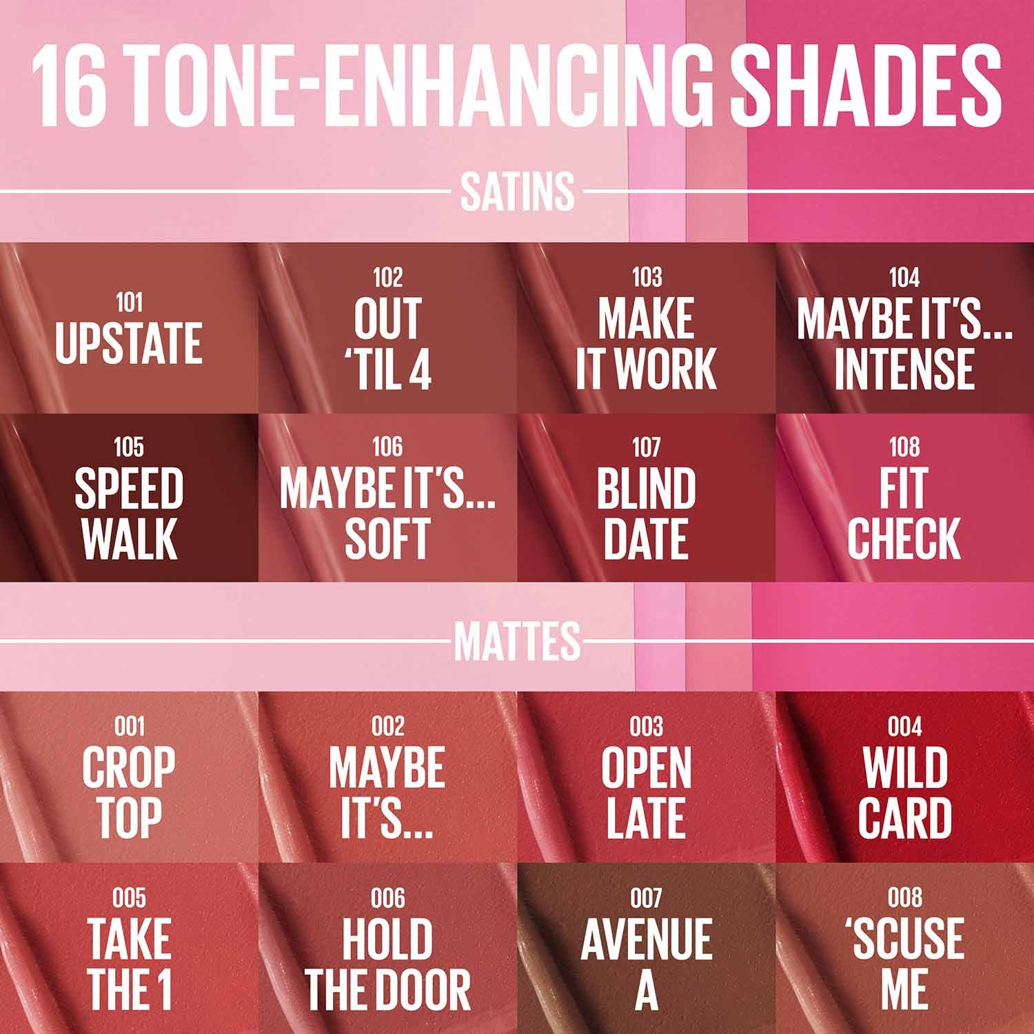 MNY Maybe Its Serum Lipstick ATF Macro Shades