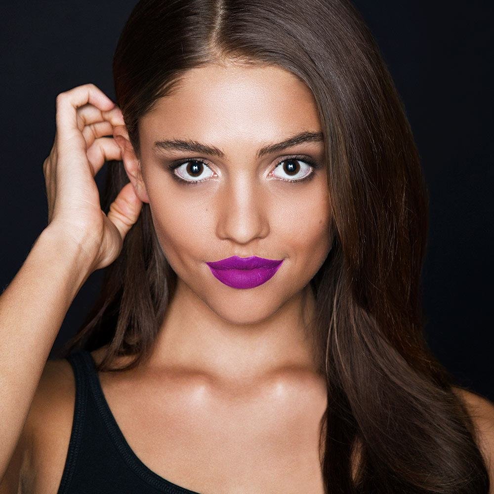 Matte shop lipstick makeup